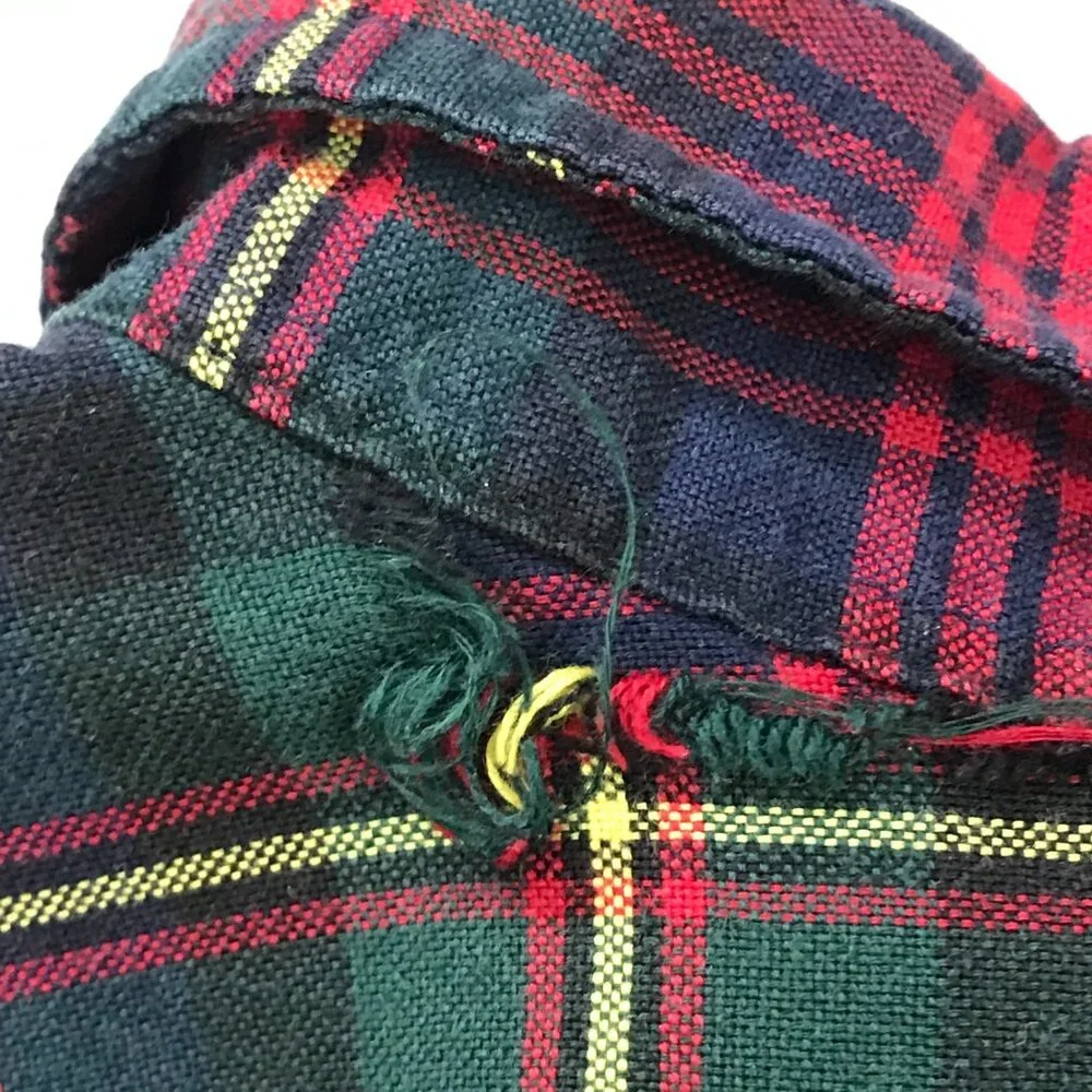 Vintage Ralph Lauren Plaid Button‎ Down Shirt Boys XL (18-20) Cotton, Christmas
